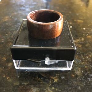 Elegant Brown Wooden Ring